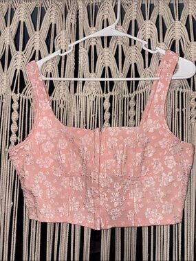 Floral Fitted Crop Top
